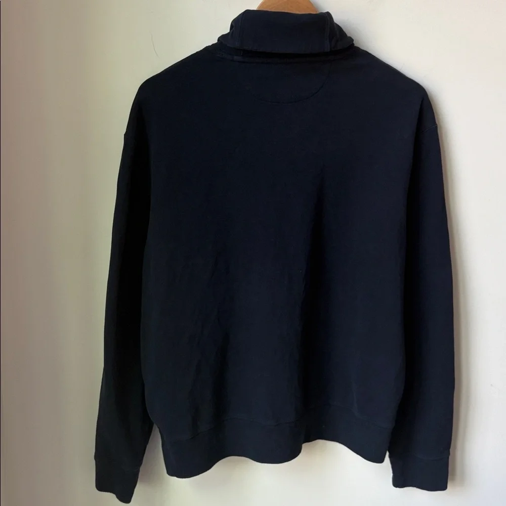 Polo Ralph Lauren Luxury Jersey Shawl Collar Pullover Navy Preppy Pony Size L